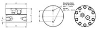 JV-BB Positive Displacement Gear Flow Meter_drawing