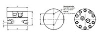 JV-TC Positive Displacement Gear Flow Meter_drawing