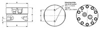 JV-UF Positive Displacement Gear Flow Meter_drawing