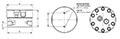 JV-BB Positive Displacement Gear Flow Meter_drawing