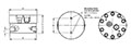 JV-TC Positive Displacement Gear Flow Meter_drawing