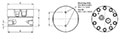 JV-UF Positive Displacement Gear Flow Meter_drawing